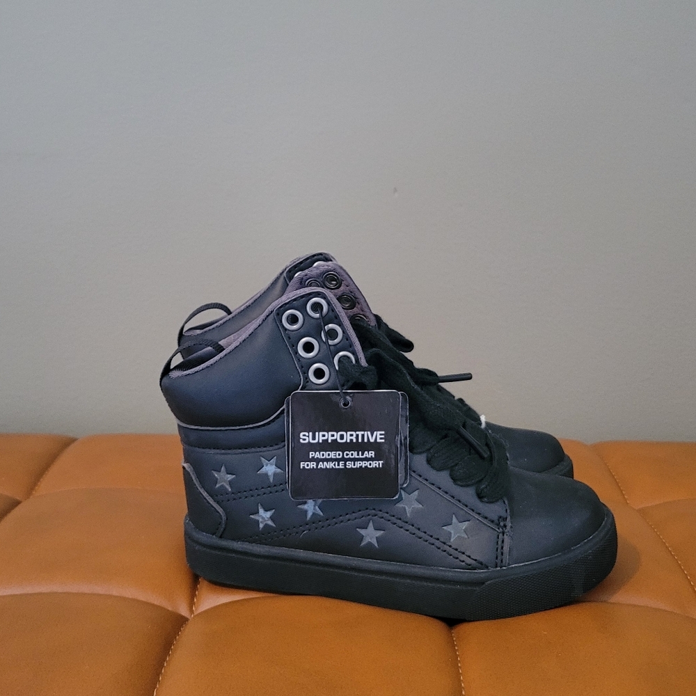 Pastry Pop Tart Little Girls High Top Dance Sneakers EU27 Glitter Hip Hop Shoes